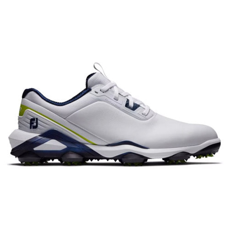 FJ Tour Alpha Golf Shoes – White/Navy/Lime