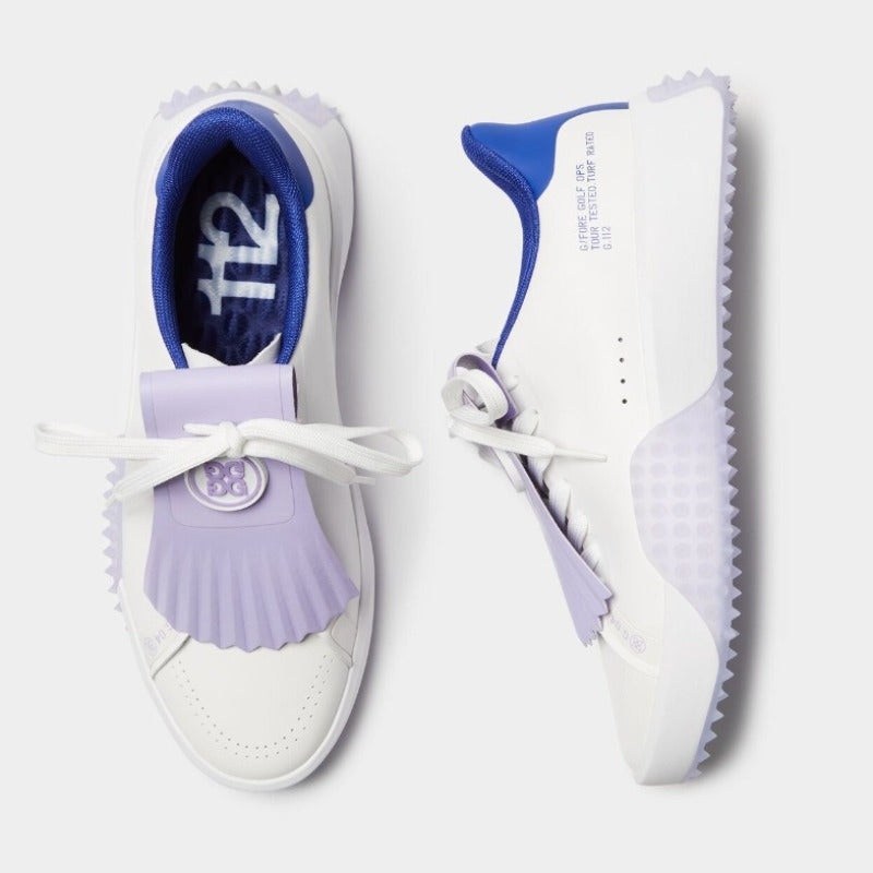 G/FORE Leather Kiltie Golf Shoe – Snow/Aura