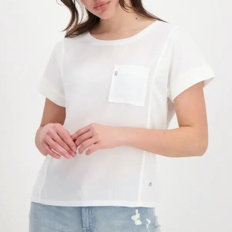 Monari Silky Tee – White|4|6|8|10