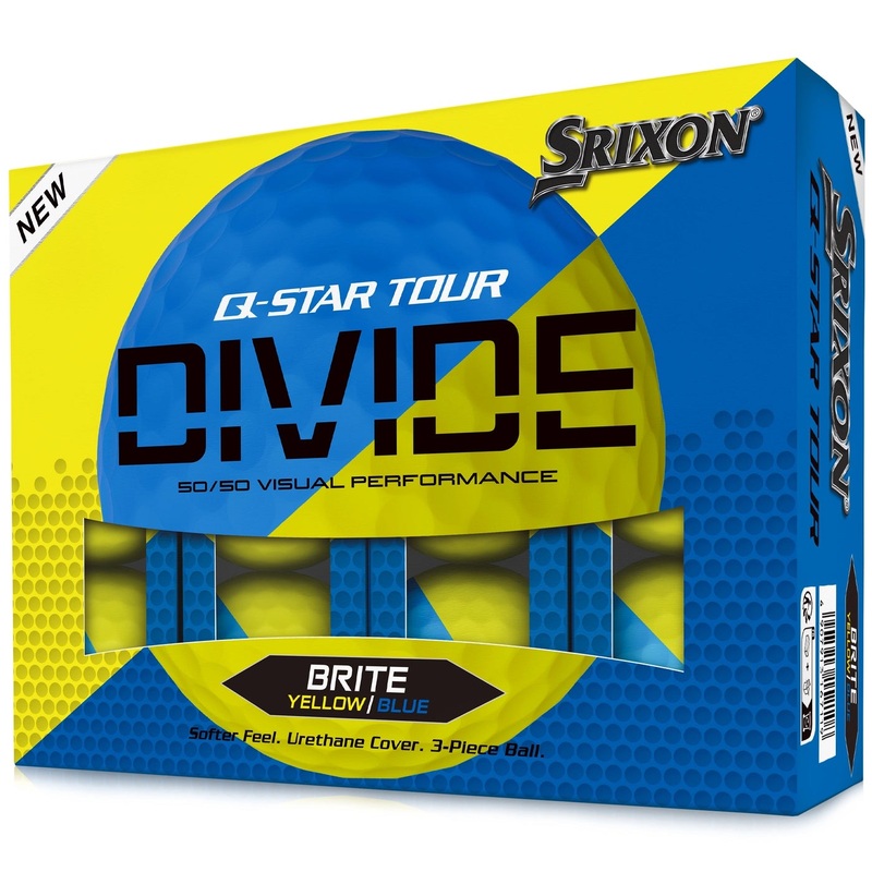 Srixon Q Star Tour Divide 1 Doz – Yellow/Blue
