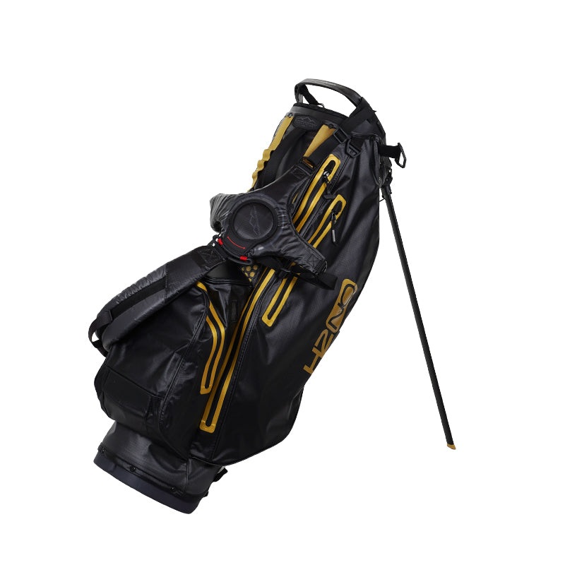 SUN MOUNTAIN 8.5 H2NO 14-Way Stand Bag (Steel/Black/Gold)