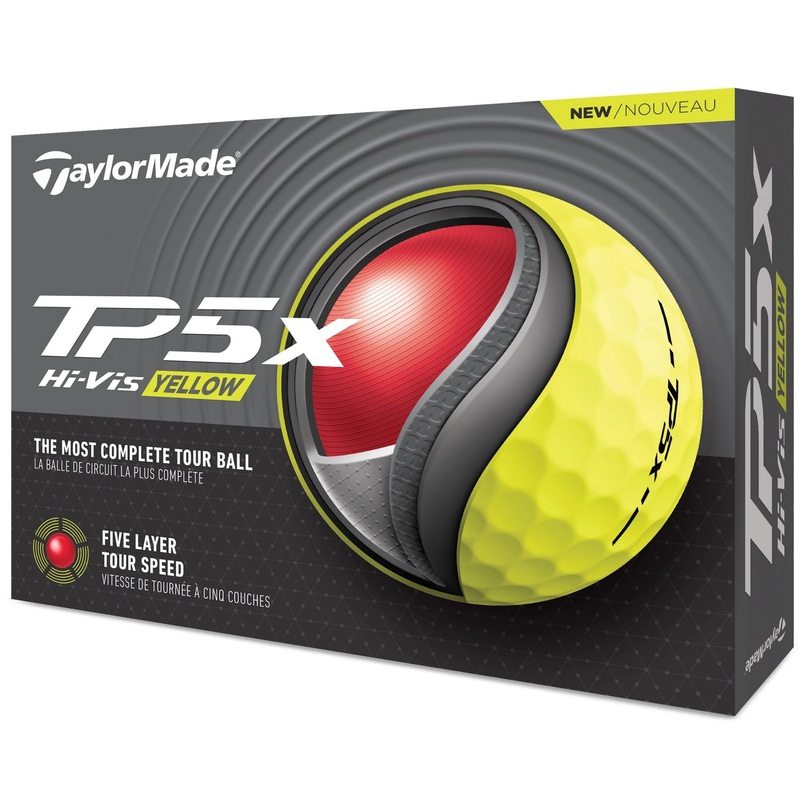 TaylorMade TP5x Golf Balls 1 Doz – Hi Vis Yellow