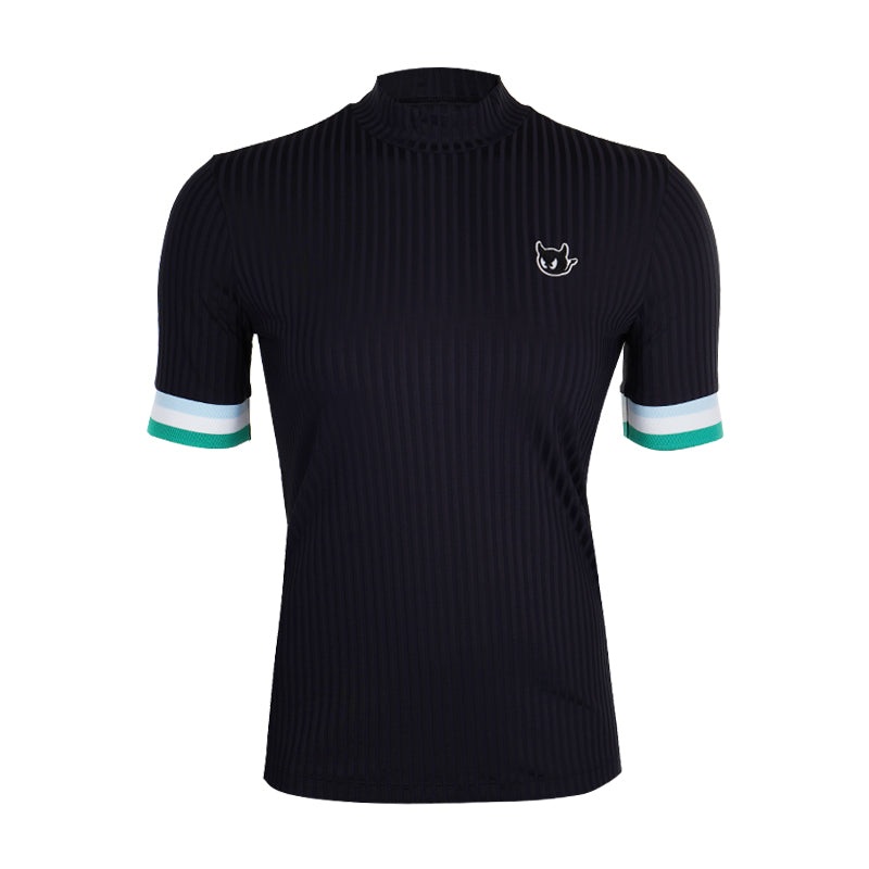 WAAC Korea Rib Women’s Mock Shirt (Black)