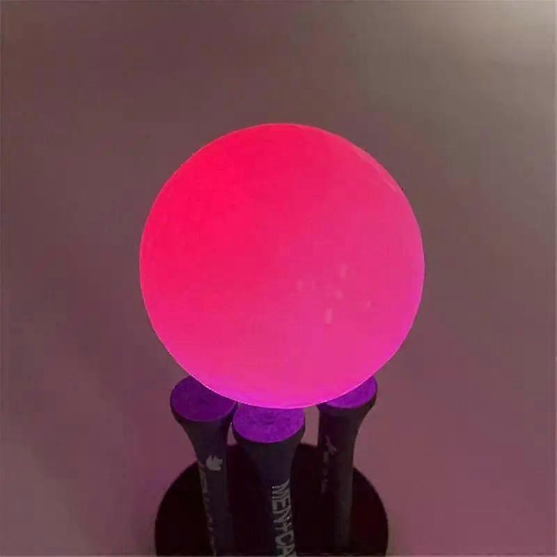 1/6Pcs Crestgolf LED Golf Balls for Night Glow in The Dark Golf Ball with 4 Light Super Bright Six C