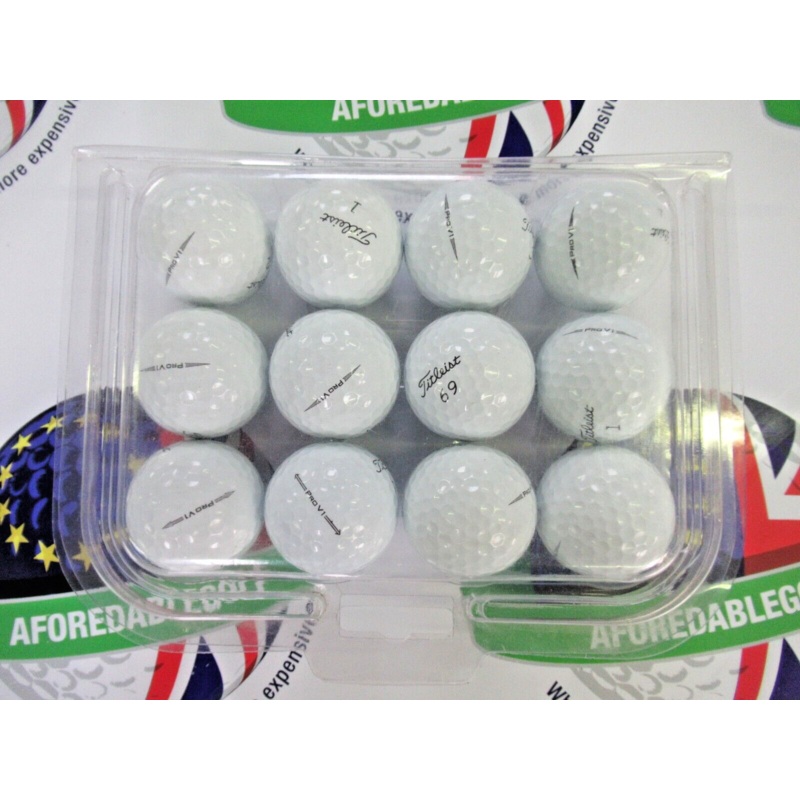 12 Titleist Pro V1 Mixed Year Models Pearl/Pearl 1 Grade Golf Balls