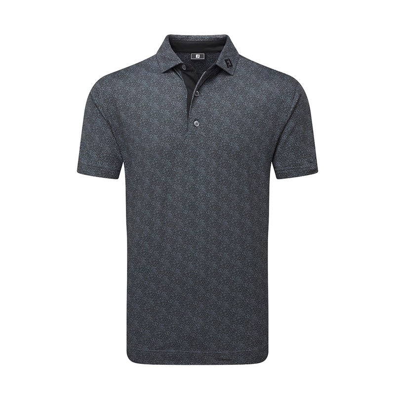 FOOTJOY Speckle Lisle Men’s Polo (Black)
