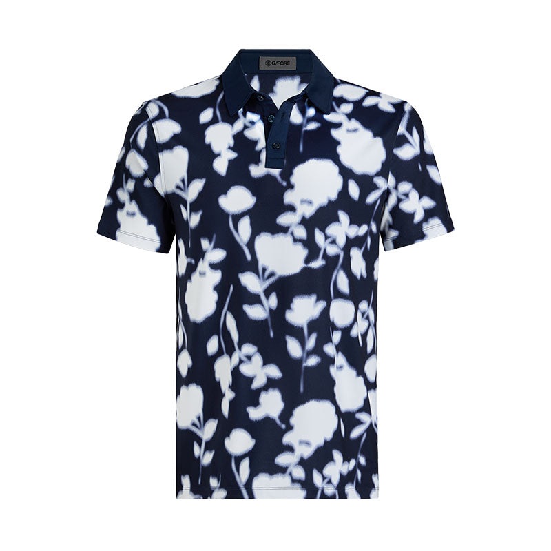 GFORE Blur Floral Women’s Tech Jersey Polo (Twilight)