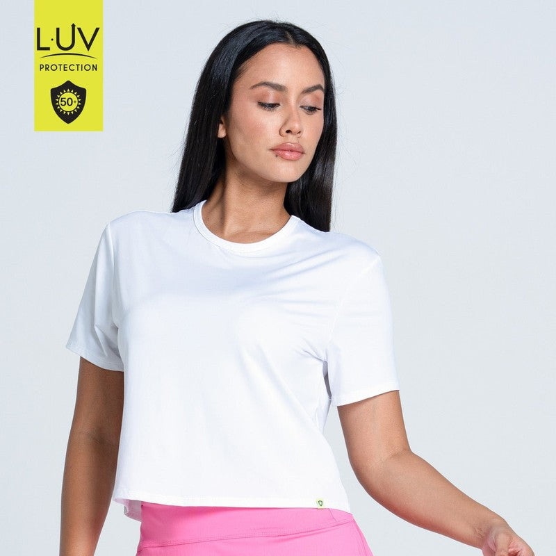 Lucky In Love Power Box Tee – White