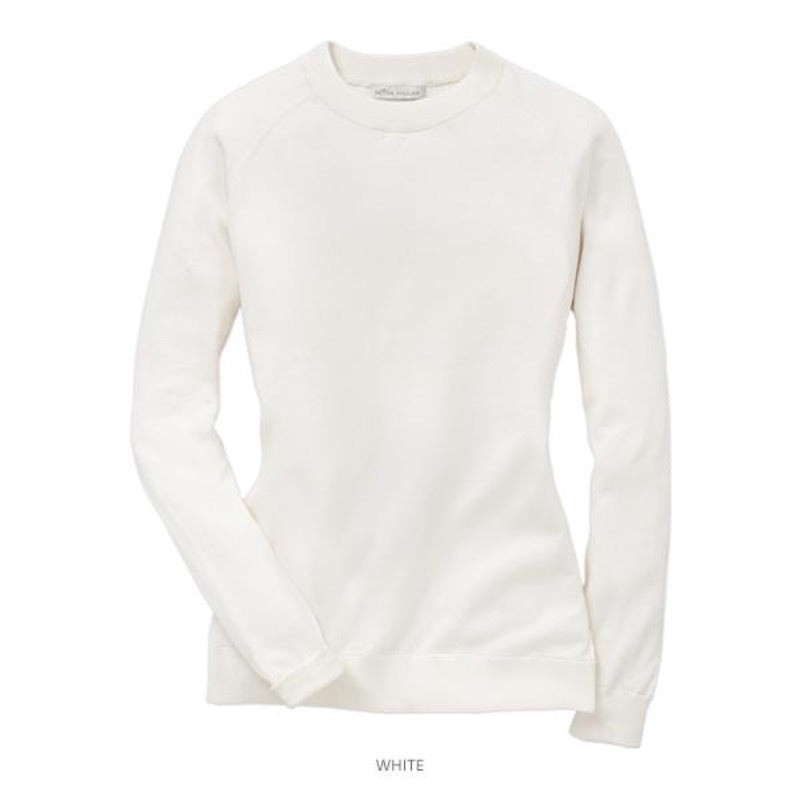 Peter Millar Sport Crew Sweater – White