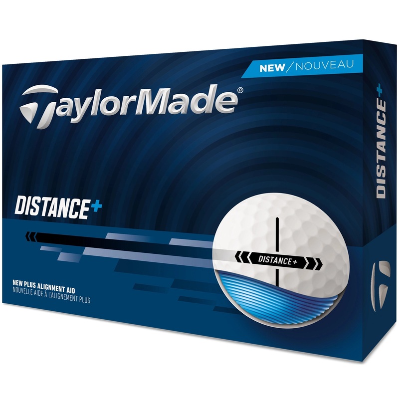 TaylorMade 2025 Distance+ Golf Balls 1 Doz – White