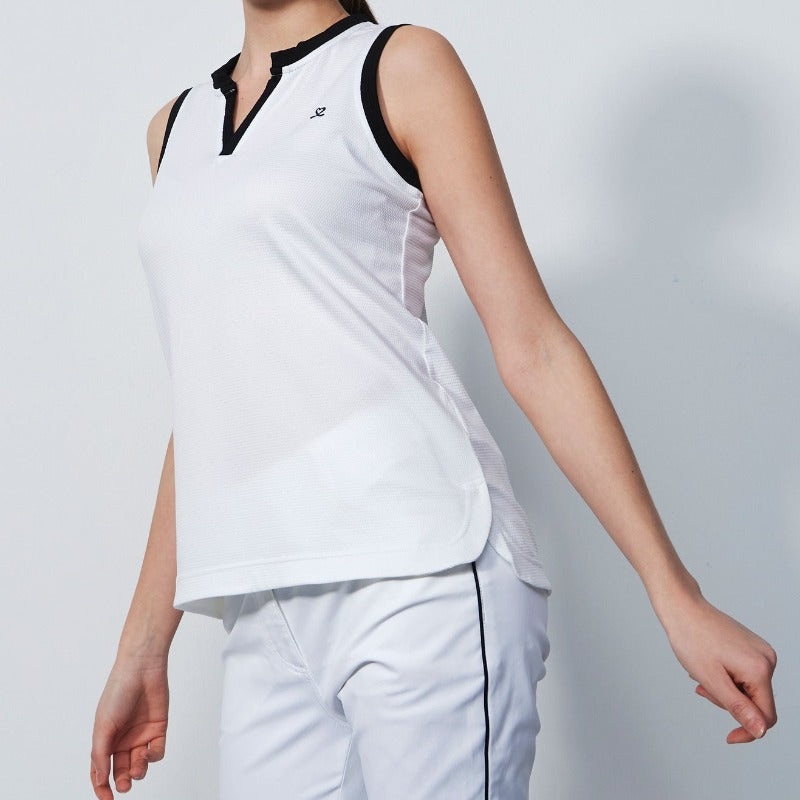 Daily Sports Massy S/L Top – White/Navy