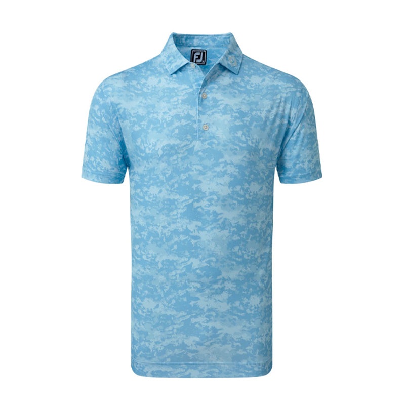 FOOTJOY Cloud Camo Men’s Lisle Polo (True Blue)