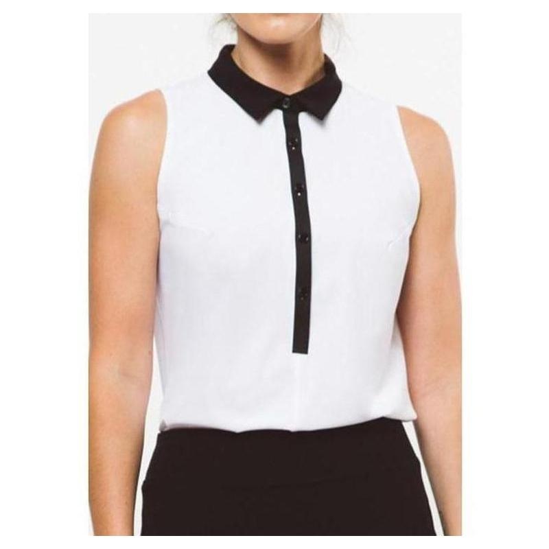 Foray Golf Core 3.0 S/L Polo – White/Blk