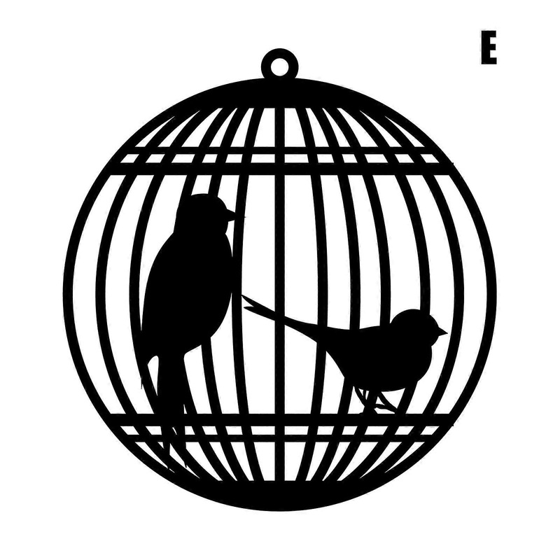 Hanging Decorative Pendant with Hollow-Carved Design Stimulating Birds Cage Lightweight Durable for Indoor Outdoor