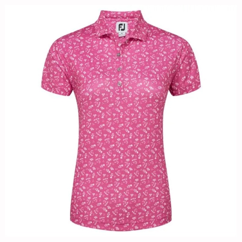 Women’s Floral Print Lisle Polo