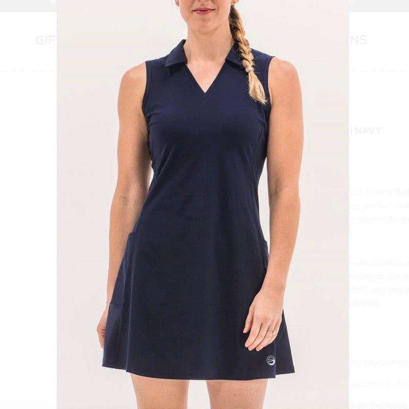 Foray Golf Core Dress (pockets) – Navy
