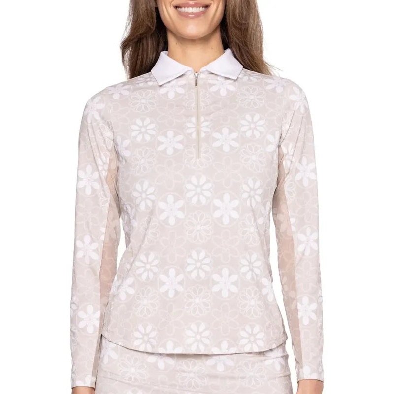 Golftini Cool Girl L/S Polo – Sandbar