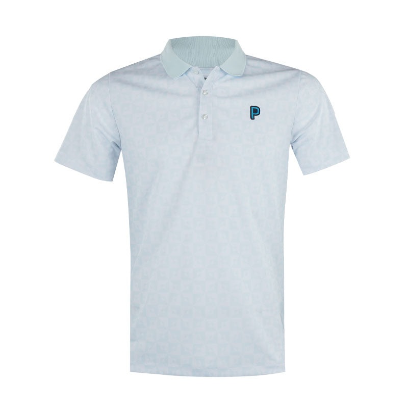 PUMA Japan Stretch Pique Monogram Men’s Polo (Dew Drop)