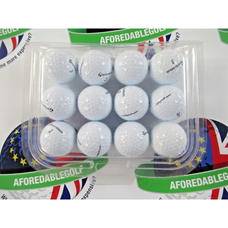 12 Taylormade Rbz Soft White Golf Balls Pearl / Pearl 1 Grade