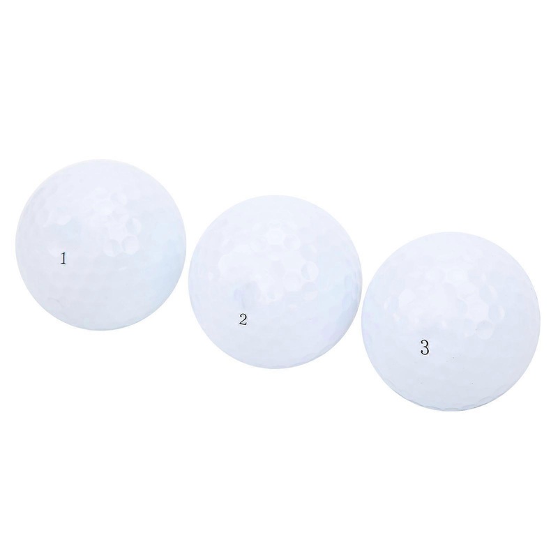 3Pcs Rubber Golf Balls Driving Range Training Balls Golf Club Auxiliary Accessories