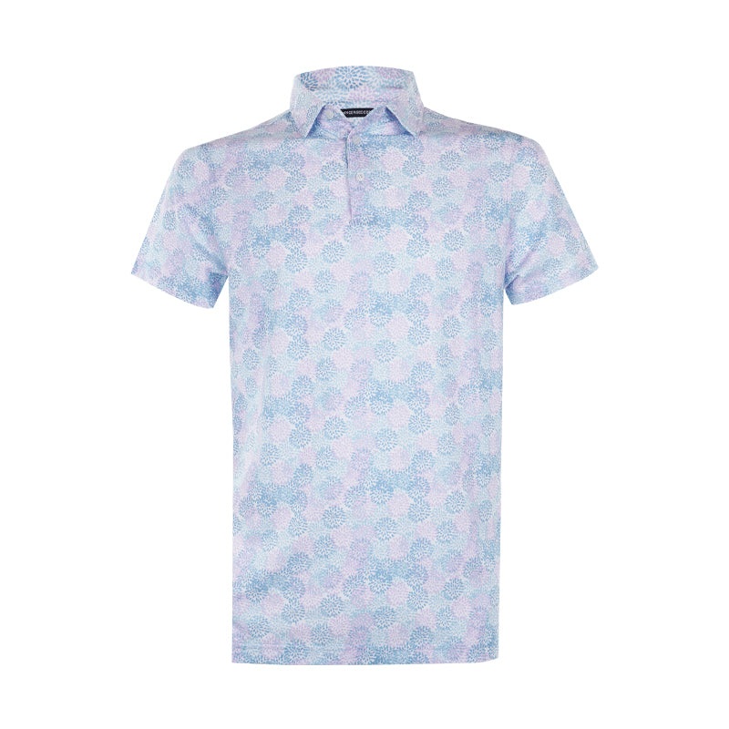 CUTTER & BUCK Men’s Mercerized Polo (Multi Blue)