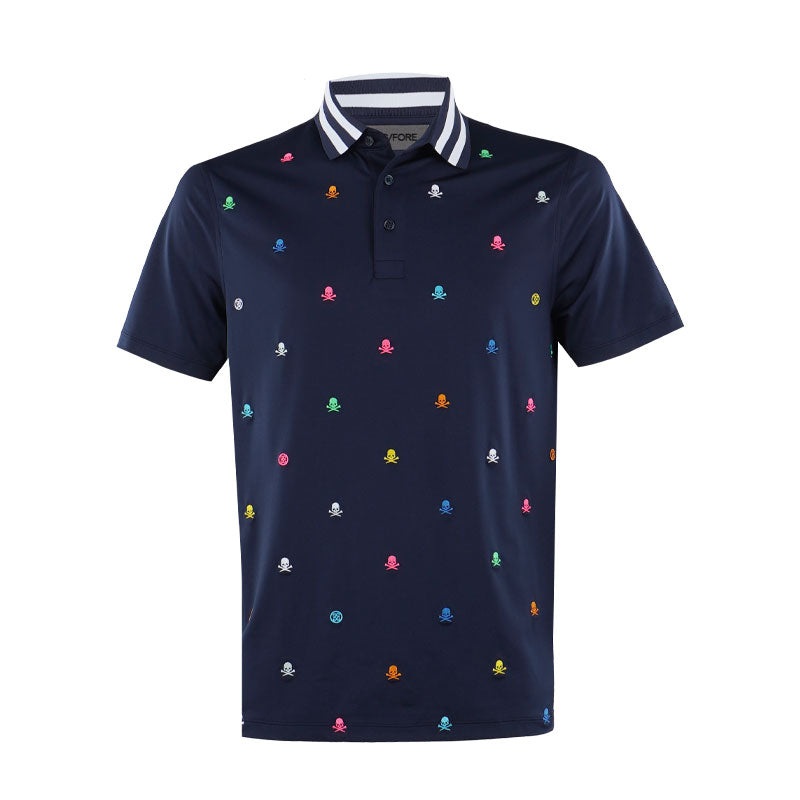 GFORE Embroidered Tech Men’s Jersey Polo (Twilight)