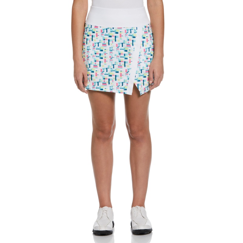 Women’s Geometric Print Wrap Golf Skort