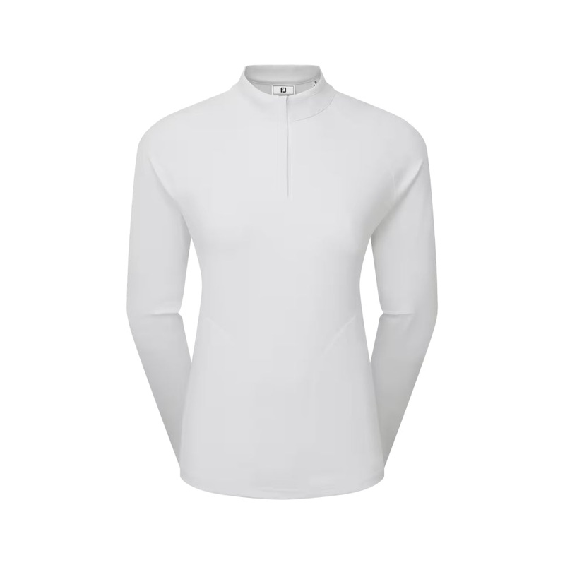 Women’s Half-Zip Midlayer|White|XS|S|M|L