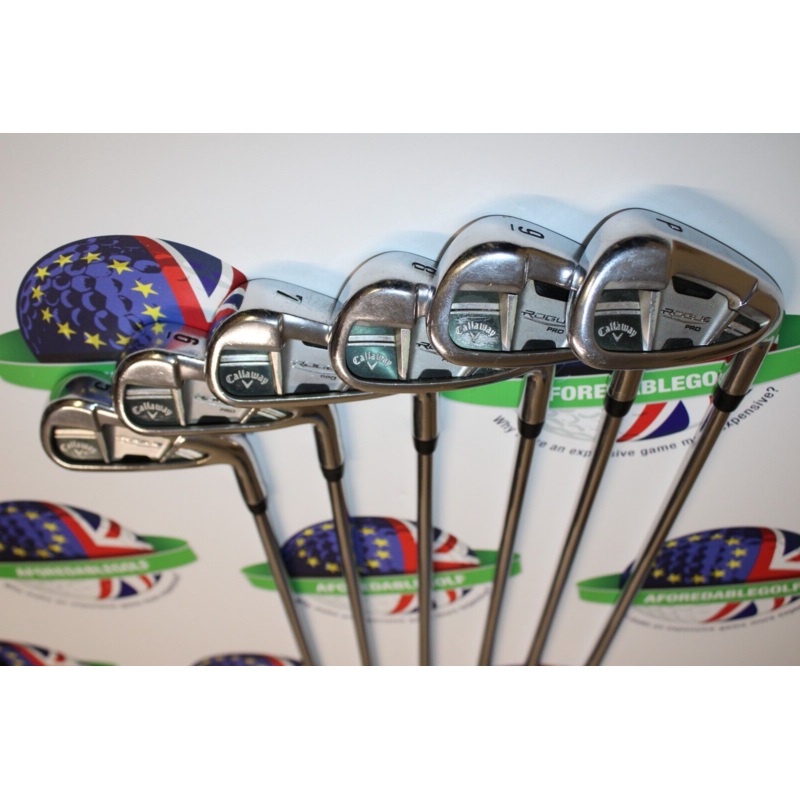 Callaway Rogue Pro Cf18 5-Pw Iron Set True Temper Xp 105 Steel Regular Flex
