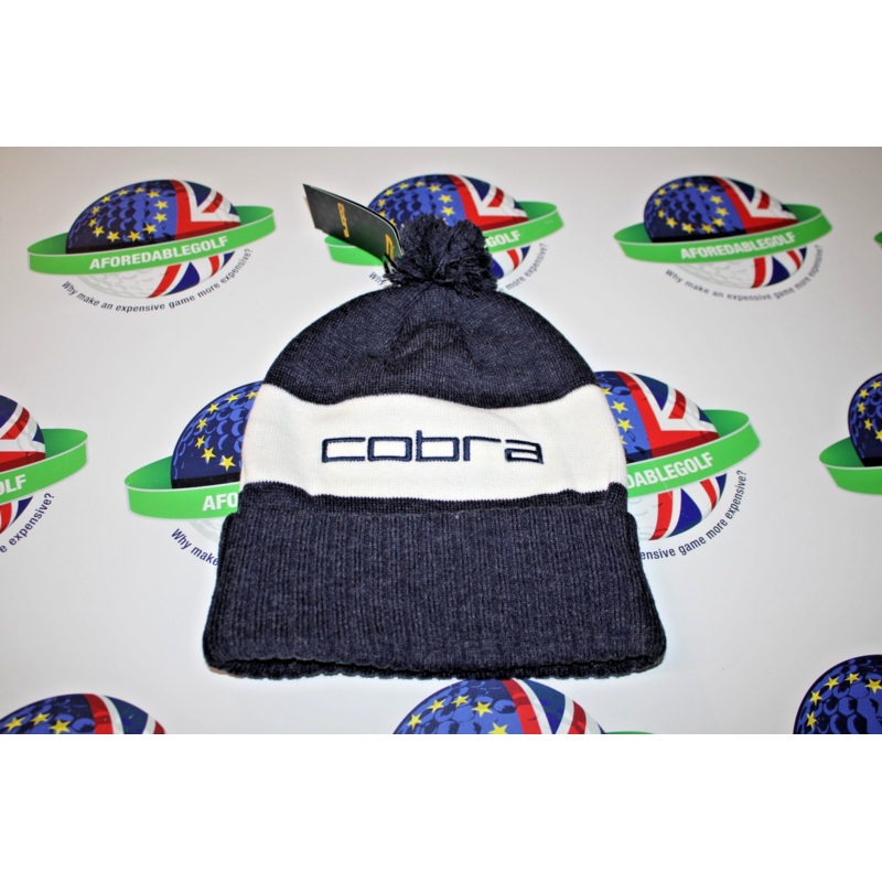 Cobra Pom autumn/winter beanie hat puma navy white glow one size fits all