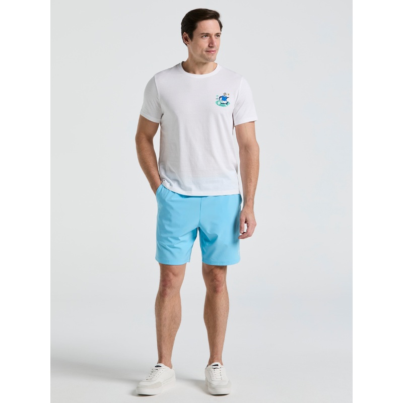 Men’s Solid Tennis Shorts|Blue Grotto|XS|S|M|L|XL|XXL
