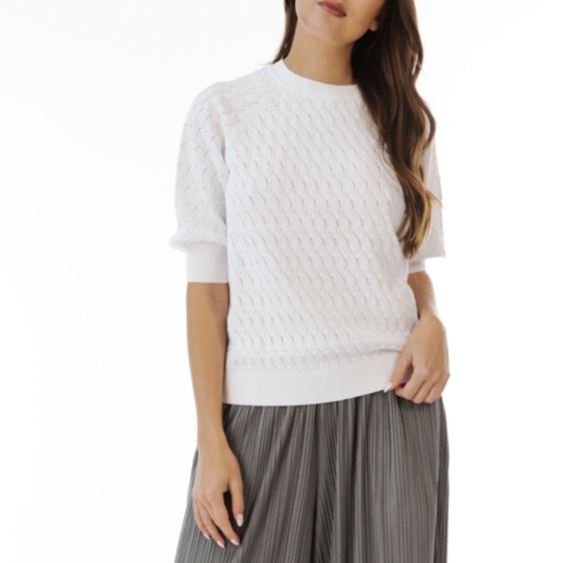 Paper Label Joseph Raglan Pullover – Bright White
