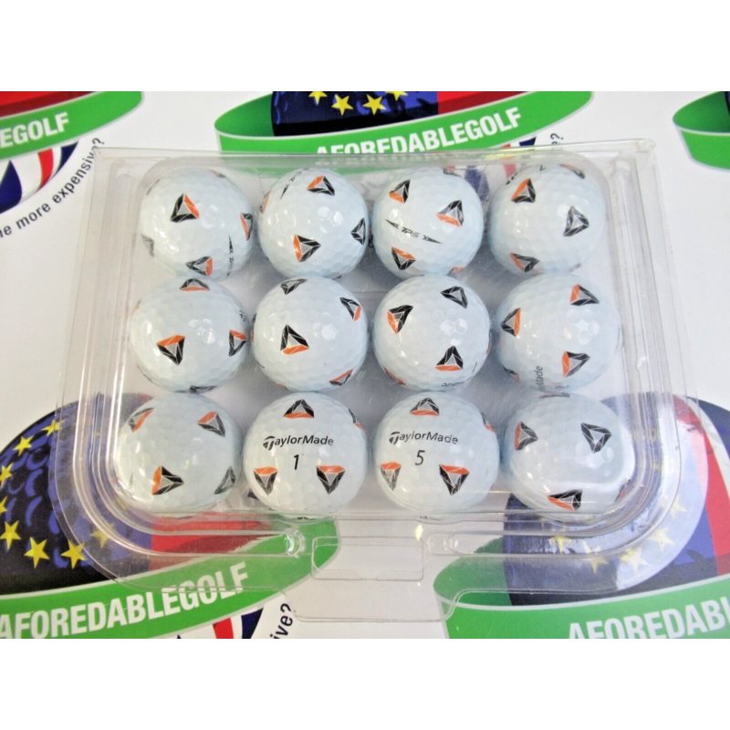 12 Taylormade TP5 Pix Golf Balls Pearl/Pearl 1 Grade