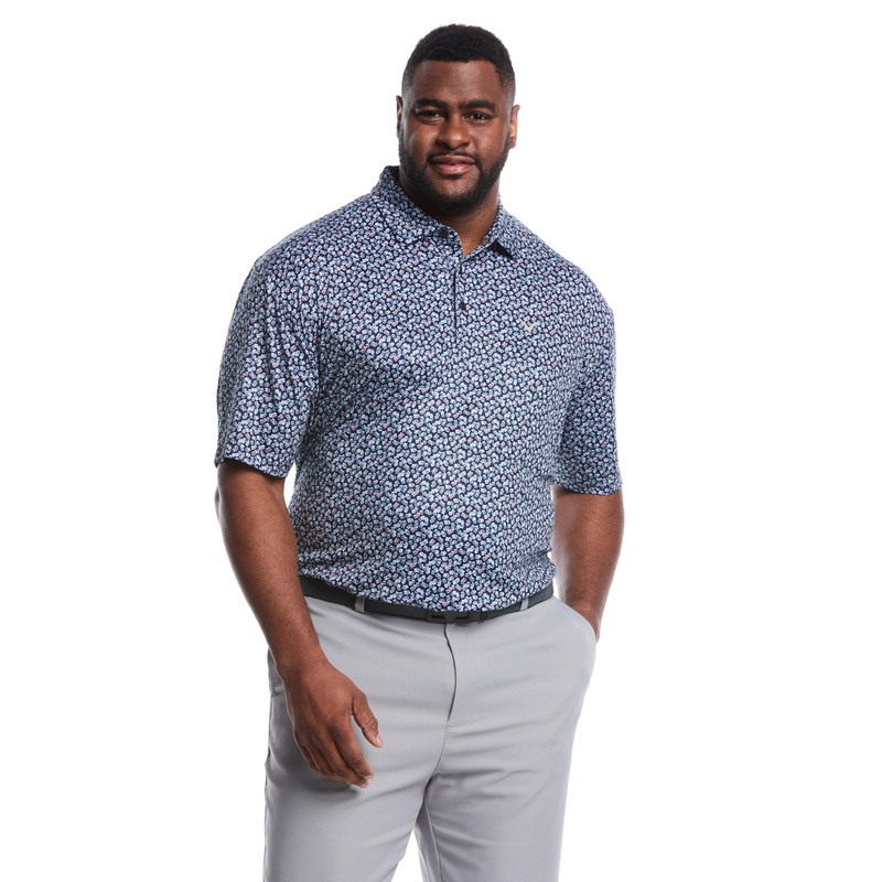 Big & Tall Polaroid Confetti Print Polo