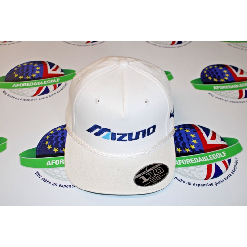Mizuno Runbird Retro Rope White Snap Back Adjustable Golf Cap