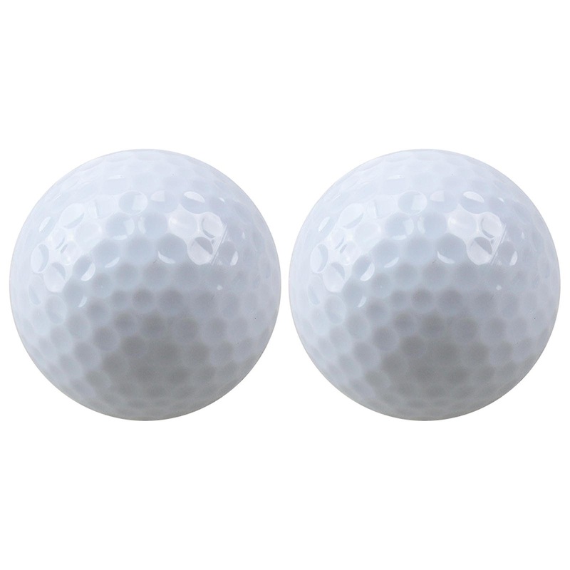 2Pcs Flashing Glowing Golf Ball LED Night Glow Golfing Gift Flash Light up