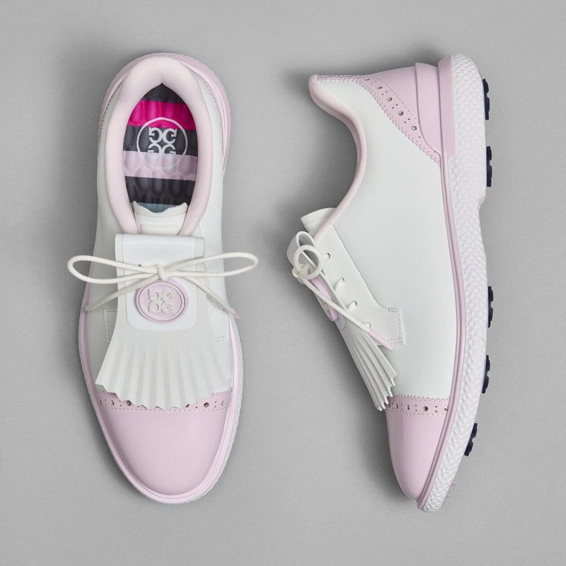G/FORE GALLINVAN2R Brogue Golf Shoe – Snow/Blush