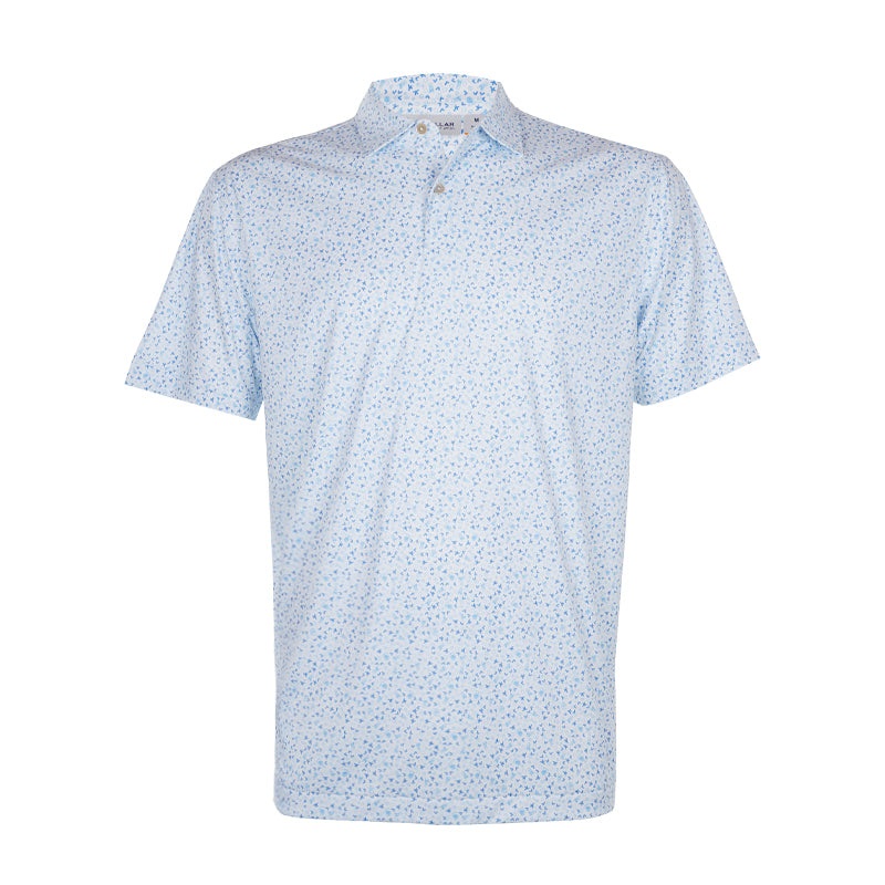 PETER MILLAR Crown Check Men’s Polo (White)