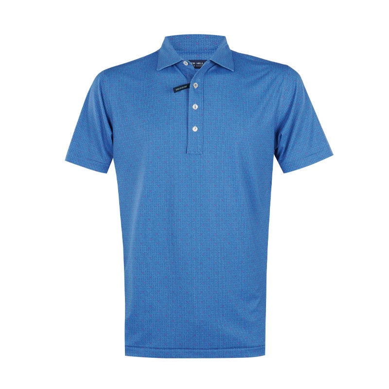 PETER MILLAR Due North Men’s Performance Jersey Polo (Lunar Blue)