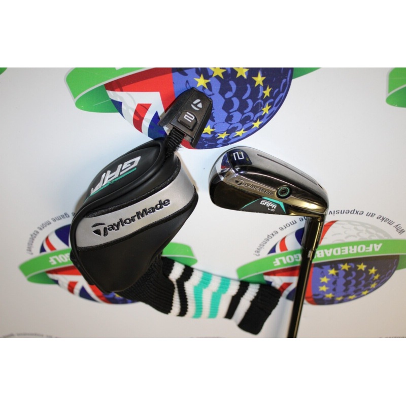 Used Taylormade Gapr Lo 2 Iron Kbs Hybrid 80G Shaft X Flex & New Head Cover