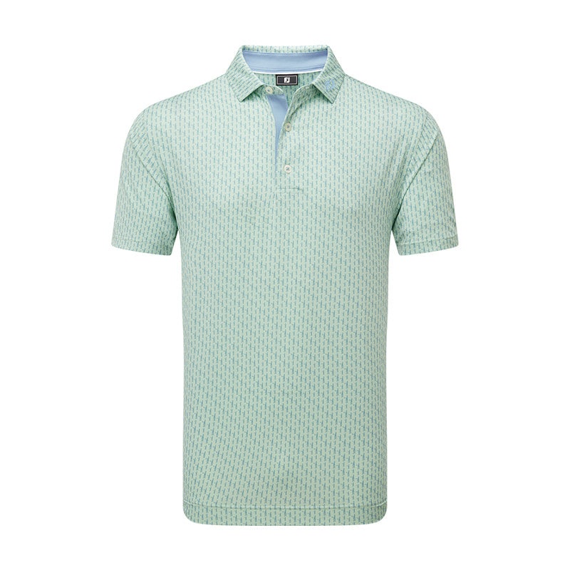 FOOTJOY Figure Print Lisle Men’s Polo (Green)