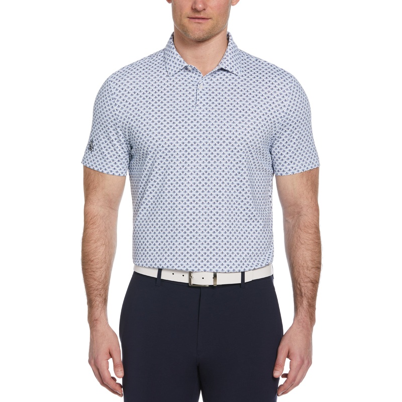 Men’s Retro Geo Print Golf Polo