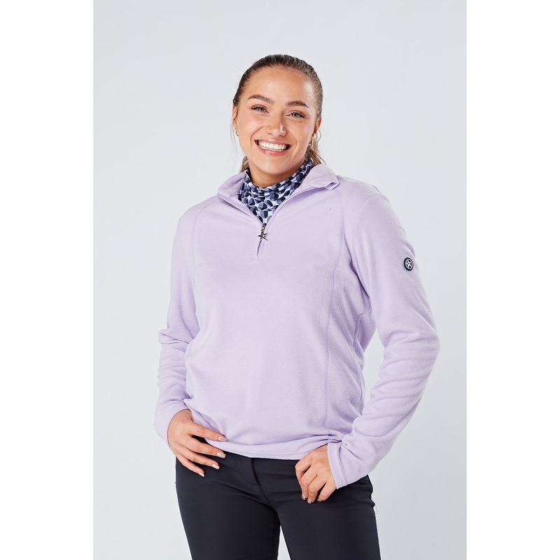 Swing Out Sister Ultra-Soft 1/4 Zip Fleece in Digital Lavender