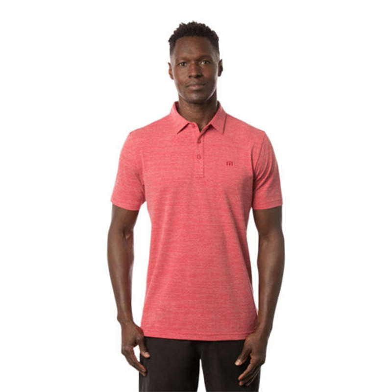 Travis Mathew ‘The Heater’ Men’s Golf Polo – Heather Scooter