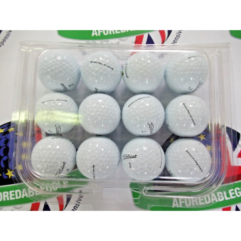 12 Titleist Pro V1 2021/2022 Pearl/Pearl 1 Grade Golf Balls