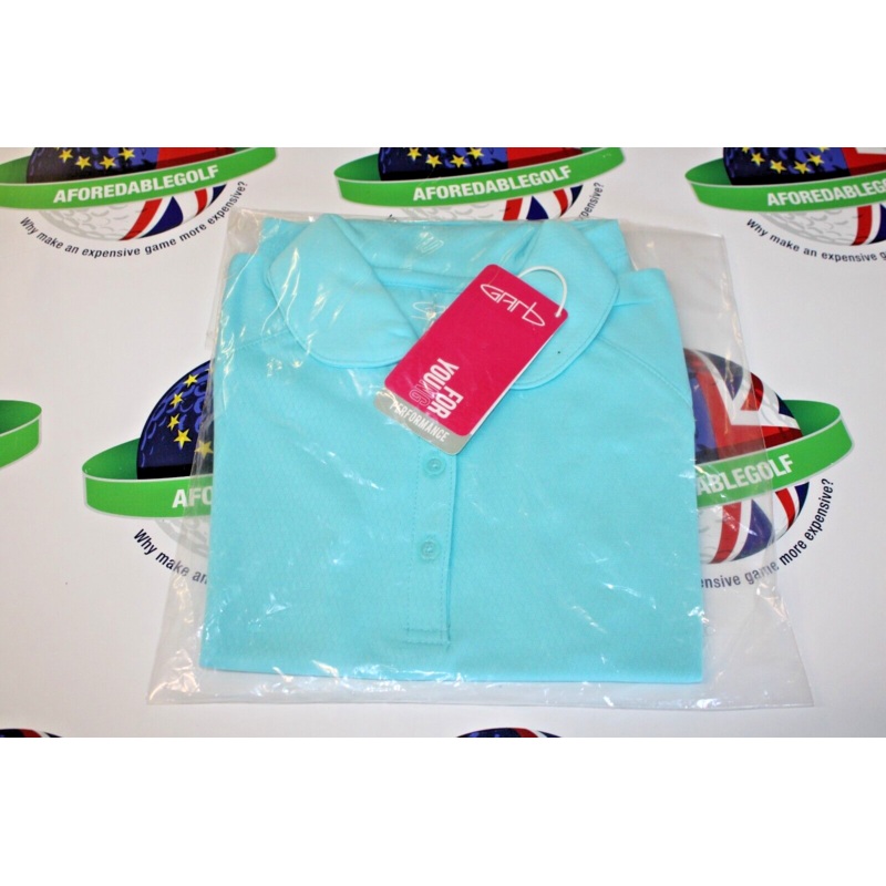 Garbinc Rachel Junior Girls Polo Shirt Blue Radiance Size Large Ages 9-10