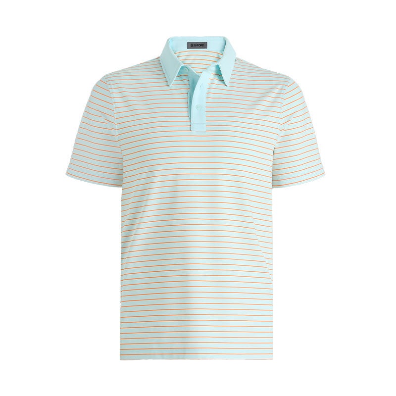 GFORE Feeder Stripe Men’s Tech Jersey Polo (Daybreak)
