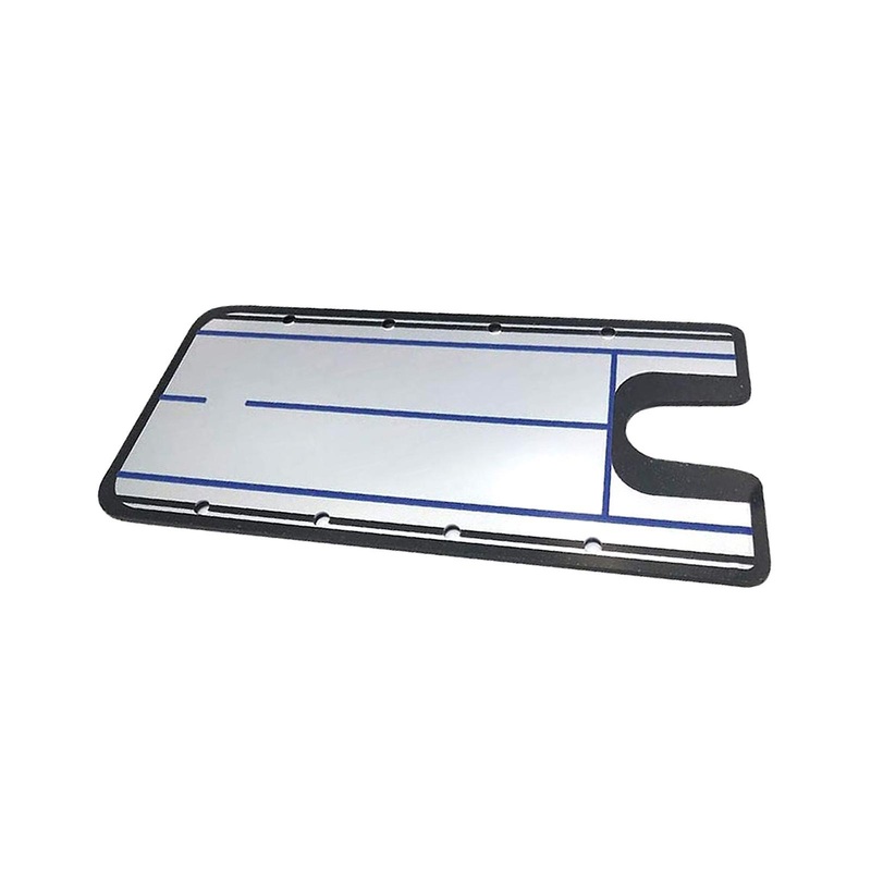 Golf Putting Alignment Mirror Portable Acrylic Durable Golf Putting Practice Red
