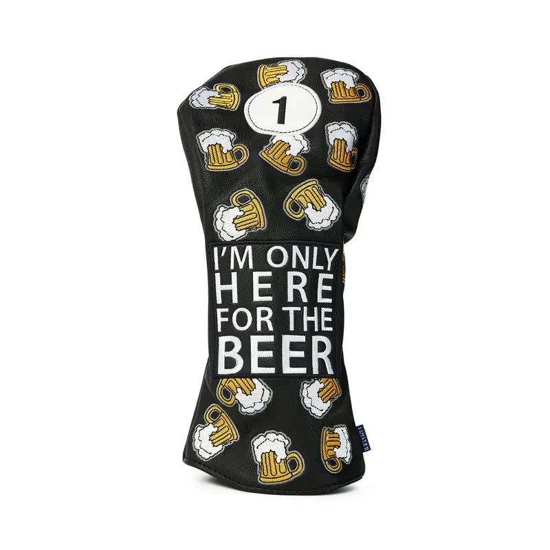 Here for the Beer Driver Headcover – Black