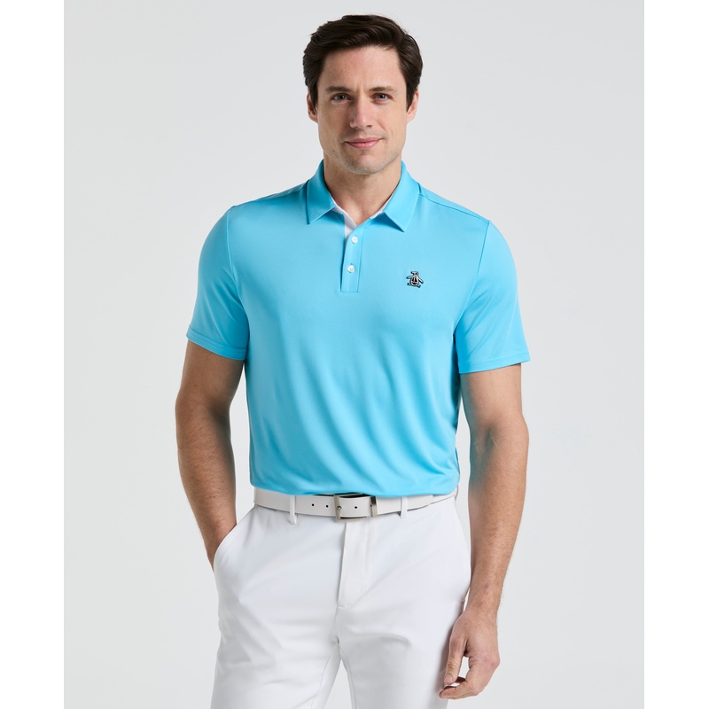 Men’s Original Block Design Short Sleeve Golf Polo Shirt